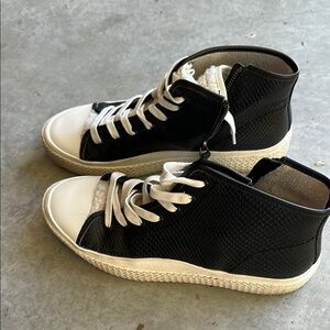 Dolce Vita Black and White Ankle Booties